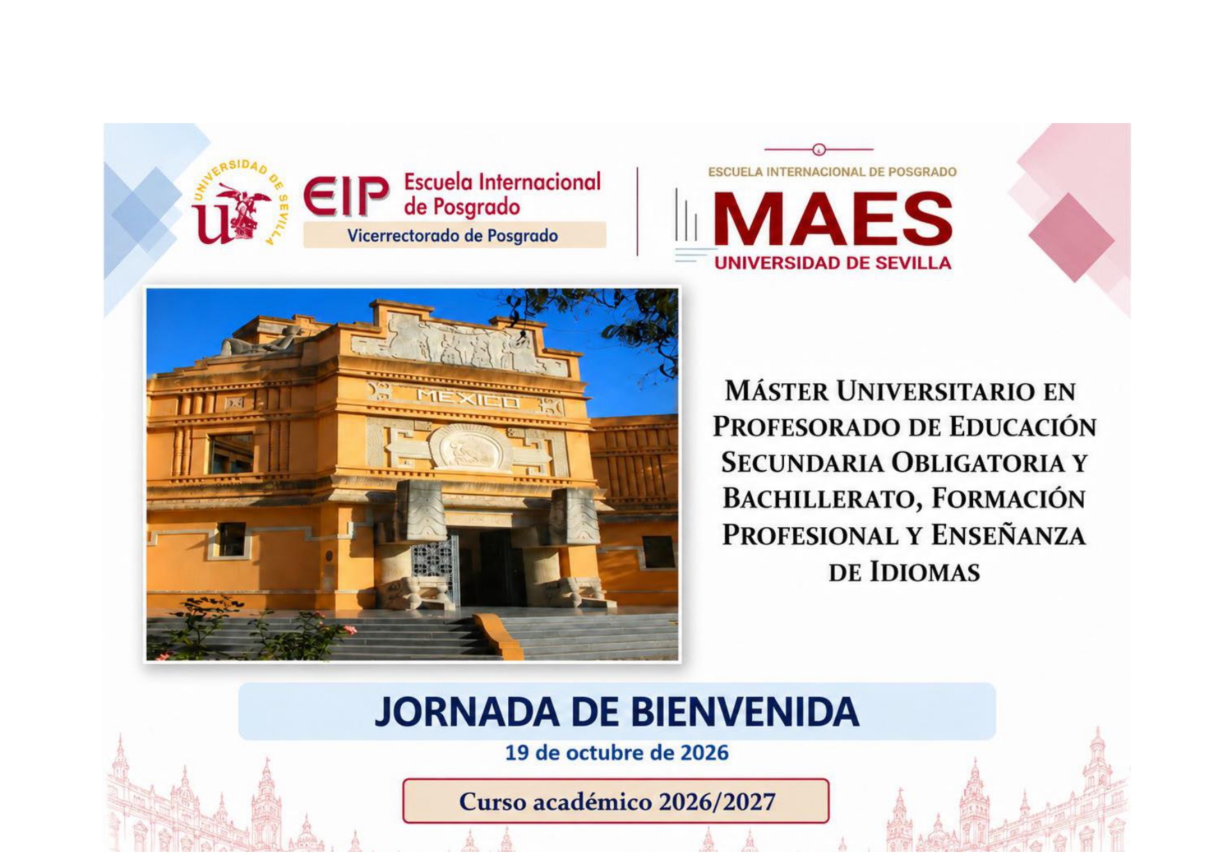 ¡Ya disponible! Presentación de la sesión informativa del MAES (19 de octubre 2026)